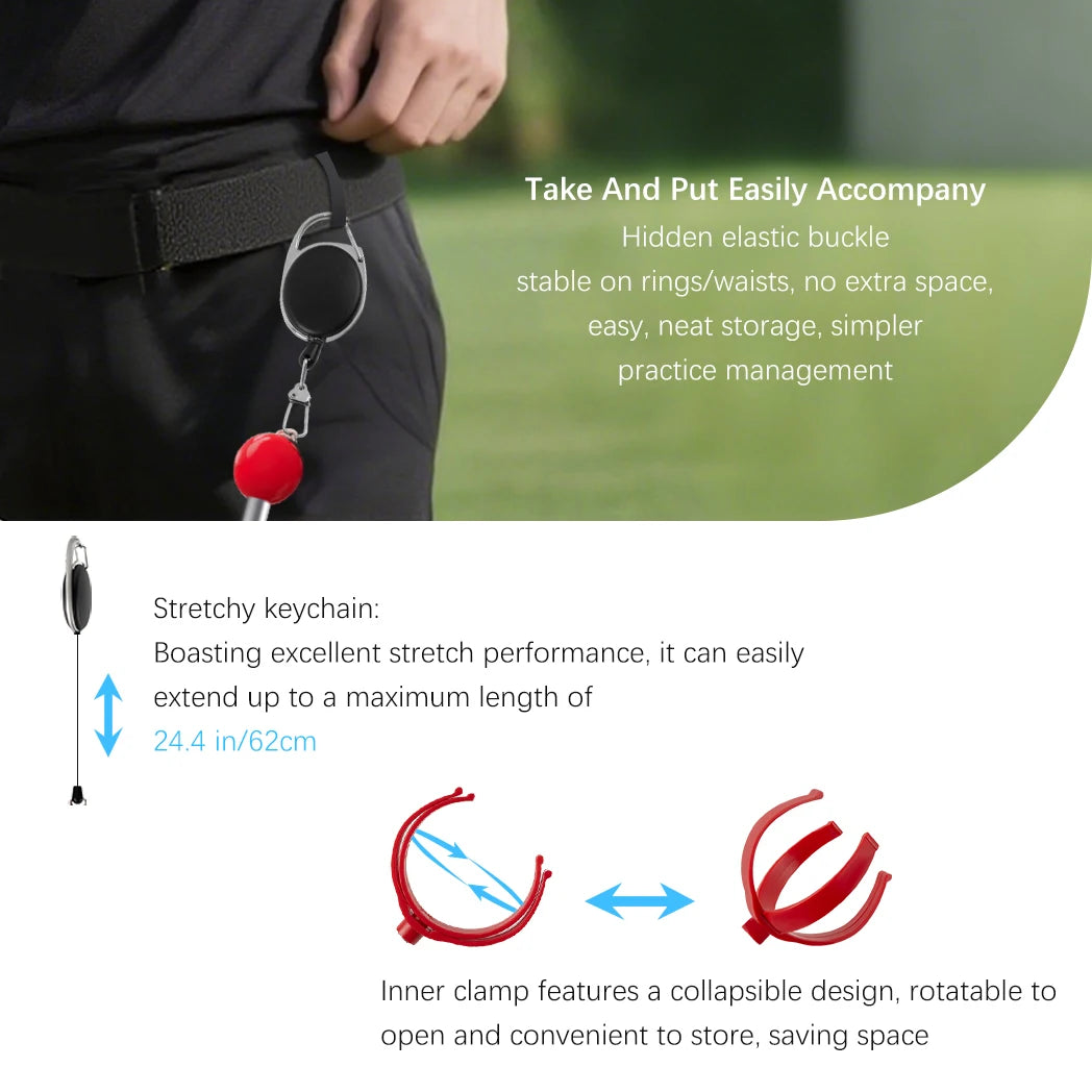 Gripper Park Golf Ball Retriever (Red/Blue Opt) – Telescopic Golf Ball Grabber, Ball Grabber Tool Golf, Golf Accessories