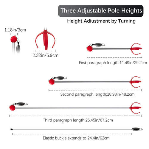 Gripper Park Golf Ball Retriever (Red/Blue Opt) – Telescopic Golf Ball Grabber, Ball Grabber Tool Golf, Golf Accessories