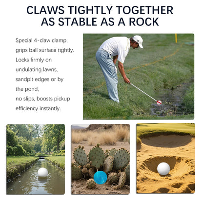 Gripper Park Golf Ball Retriever (Red/Blue Opt) – Telescopic Golf Ball Grabber, Ball Grabber Tool Golf, Golf Accessories